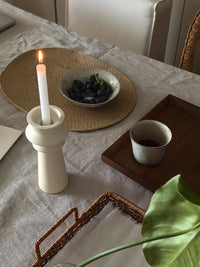 Japanese Wabi-Sabi Style Cotton Linen Tablecloth Solid Color Minimalist Chinese Nordic Fabric Table Cloth for Dining Table and Coffee Table