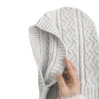Unisex Balaclava Hooded Scarf Winter Warm Knitted Neck Warmer Multi-purpose