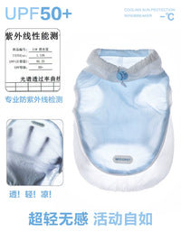 Pet Cooling Sun Protection Vest for Dogs, UPF50+ Lightweight Summer Apparel for Small to Medium Breeds