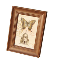 Desktop Photo Frame for Baby, Kindergarten, 6-8 Inch Photos, A4, 12 Inch, Deep Walnut
