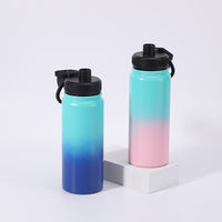 Gradient Stainless Steel Insulated Water Bottle, Large Capacity Portable for Outdoor Travel & Sports