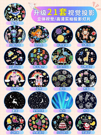 Starry Sky Projector Night Light with Music Box for Kids, Girls, Bedroom Decor, and Party Ambiance