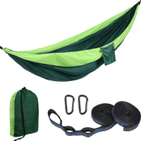 Portable Nylon Hammock with Tree Straps for Outdoor Camping and Backpacking