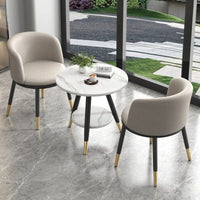 Luxury Balcony Bistro Set, Small Apartment Table and Chairs, 3-Piece Outdoor Leisure Dining Set