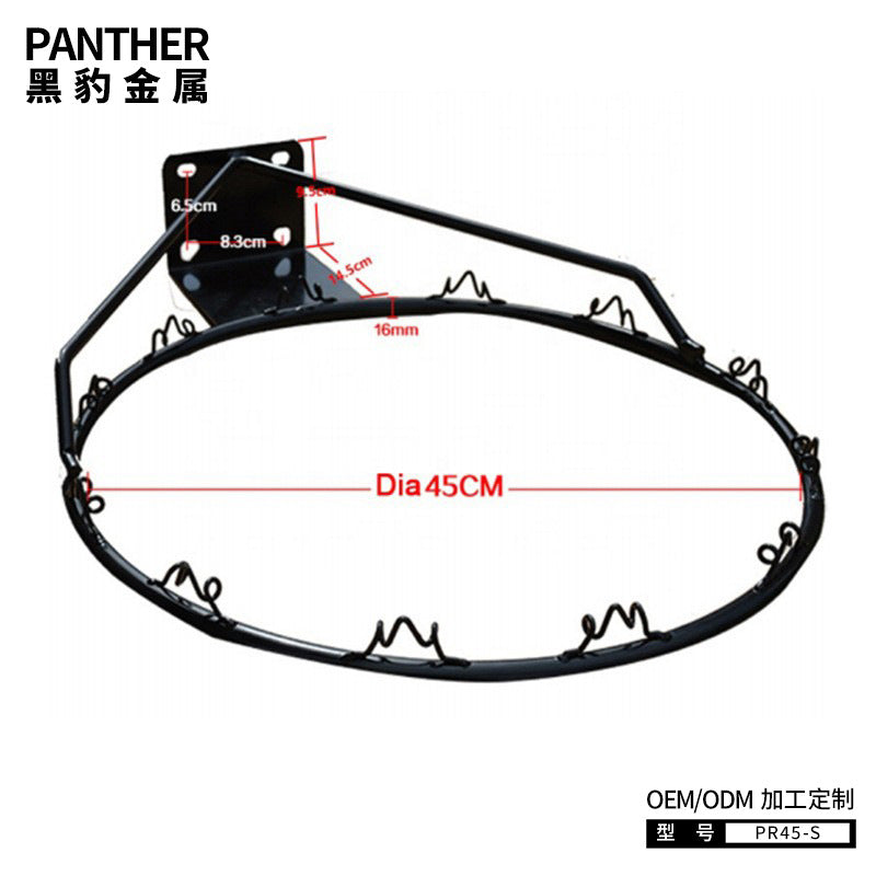 Adult Outdoor Wall-Mounted Basketball Hoop with 45cm Inner Diameter