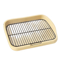 Stainless Steel Dog Potty Training Pad Holder with Splash Guard for Large Dogs