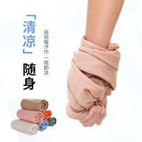 Pure Cotton Gauze Sports Towel for Running and Gym Workouts, Lightweight and Absorbent