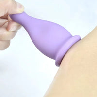 Silicone Cupping Set for Face - Facial Vacuum Suction Cups for Beauty Salon, Soft Rubber Scraping Massage for Lifting