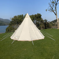 Flyon Pyramid Camping Tent, Waterproof Sunshade, Single-Layer Breathable Outdoor Indian Tent
