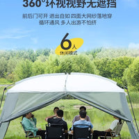 Outdoor Pop-Up Gazebo Tent with Mosquito Netting for Camping, Picnics, and Events