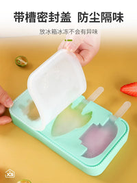 Silicone Ice Pop Molds for Kids, DIY Homemade Ice Cream Bar Maker with Cartoon Animal Shapes