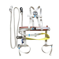 Full Body White Silk Safety Harness for High-Altitude Live Work and Power Maintenance
