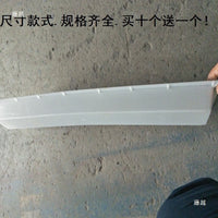 Durable Plastic Trough Feeder for Poultry and Rabbits, Elevated Rectangular Design