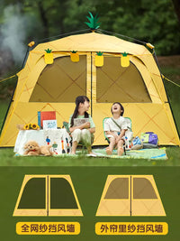 Himalayan Pineapple Castle Automatic Pop-Up Canopy Tent for Outdoor Camping Sunshade