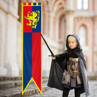 Medieval Knight Swallowtail Flag Tapestry Vintage Wall Hanging Decor
