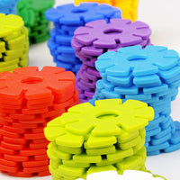 Thick Snowflake Interlocking Building Blocks for Kids, Educational Construction Toy