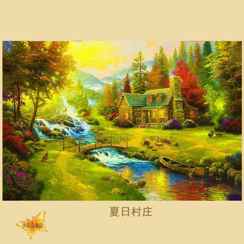 Jigsaw Puzzle 500 Pieces for Adults, Challenging Landscape Art for Stress Relief and Brain Training