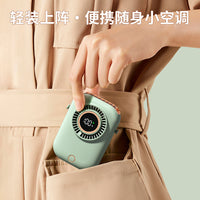Portable USB Mini Fan with Neck Strap, Waist Clip, Handheld, and Desktop Functionality