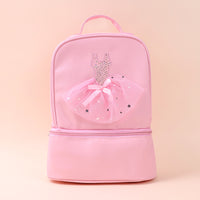 Kids Ballet Dance Backpack for Girls - Pink