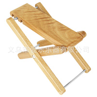 Adjustable Solid Wood Guitar Footstool for Classical Guitar Performance