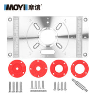 Woodworking Router Table Insert Plate for Trimmer Inverted Mounting Bracket
