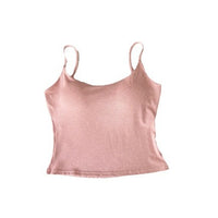 Women's Padded Camisole with Fixed Cups, Anti-Exposure Breathable Tube Top