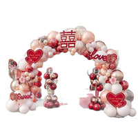Wedding Balloon Arch Kit with Road Lead and Decals for Ceremony Decoration