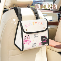 Cartoon Car Seat Back Organizer Bag with Large Capacity