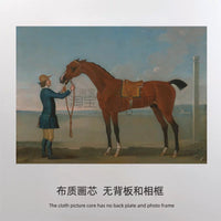European Vintage Equestrian Art Print Canvas for Office Home Wall Decor