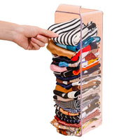 Clear Scarf and Tie Organizer Box for Wardrobe Drawers
