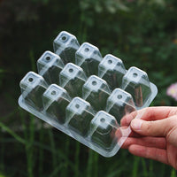 Clear Seedling Starter Trays with Lids for Plant Propagation and Germination