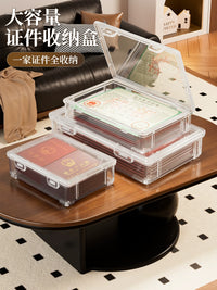 Household Document Storage Box for Certificates, Property Deeds, Birth Certificates, and Important Files