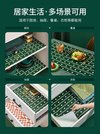 Kitchen Drawer Liner Refrigerator Mat, Cuttable, Waterproof, Oil-proof, Non-slip Cabinet Shelf Liner
