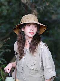 Quick-Dry Outdoor Sun Hat for Hiking, Camping, Fishing - Unisex Breathable UV Protection Bucket Hat
