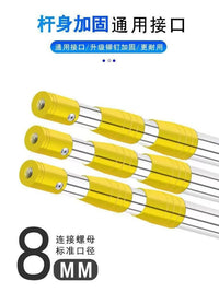 Telescopic Stainless Steel Fishing Landing Net with Foldable Head and Strong Braided Netting