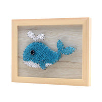 Whale Animal String Art DIY Kit with Frame and Tools