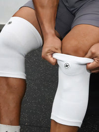 XPODIUM Knitted Elastic Knee Brace for Squats, Deadlifts, Weightlifting, Training, Basketball, Running, Cycling