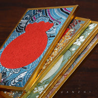 Mini Song Brocade Card Frame for Calligraphy and DIY Art