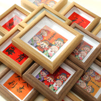 Mini Wooden Square Photo Frame for Desk Decor - 4, 5, 6 Inch