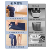Foldable Portable Foot Spa Bucket with Lid for Soaking and Steaming, Thickened Insulation
