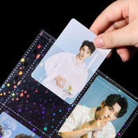 A5 6-Hole Laser Star Album Refill Pages for Kpop Photocards & Postcards