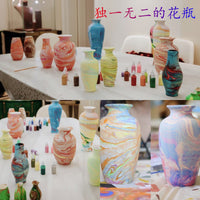 DIY Lacquer Painting Kit for Ceramic Vases - Traditional Craft Art Set