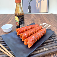 Realistic Japanese Charcoal-Grilled Food Model, Wheat Gluten Crispy Cartilage Ball, Nagoya Chicken Skewer, Display Window Prop