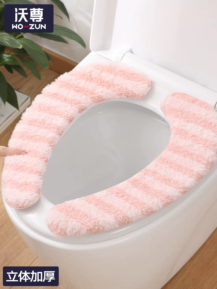 Toilet Seat Cushion, Thickened, Waterproof, Adhesive, for All Seasons Home Use