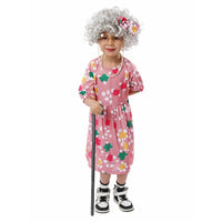 Kids' Old Grandma Cosplay Costume for School Events and Book Day Performances