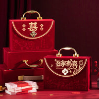 Engagement Dowry Money Box Wedding Proposal Gift Box for Betrothal Presents Hot Stamping Cash Gift Container