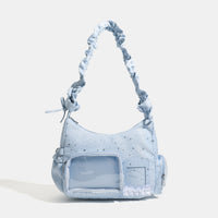 Japanese Style Lace Ita Bag for Girls, Small Capacity Shoulder Crossbody Anime Merch Bag