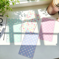 Macaron Heart A6 6-Hole Acrylic Loose-Leaf Binder Cover for Journals & Planners