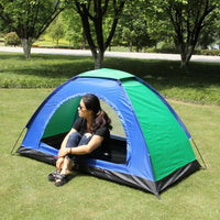 Portable Outdoor Camping Tent with Mosquito Net and UV Protection for Single or Double Occupancy