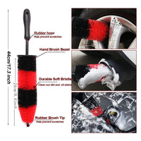 19-Piece Car Cleaning Drill Brush and Detail Brush Kit for Tires, Interior, and Exterior